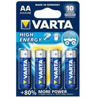 Varta High Energy AA Alkaline Battery Pack Of 4