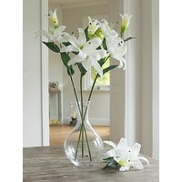 Peony Artificial Casablanca Lilies, White