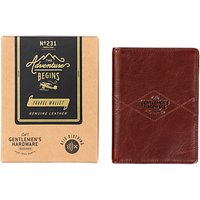Gentlemen's Hardware Leather Travel Wallet
