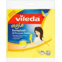 Vileda Style Sunsplash All Purpose Cloth Pack Of 2