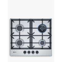 Neff T26DS59N0 FlameSelect Gas Hob, Stainless Steel