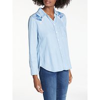 Rails Ingrid Embroidered Shirt, Light Blue