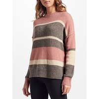 360 Sweater Abigail Stripe Cashmere Jumper, Sienna Multi
