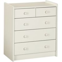 Off White 2 Over 3 Chest Of Drawers (H)720mm (W)640mm