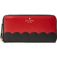 Kate Spade New York Cameron Street Lacey Leather Zip Around Purse, Red Carpet