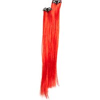 John Lewis Spooky Clip-In Fake Hair, Red