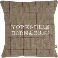 The Little Button Co Heather Born And Bred Cushion, Brown