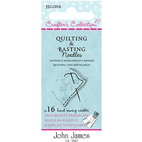 Needles By John James Crafters Collection Quilt And Basting Needles, Pack Of 16