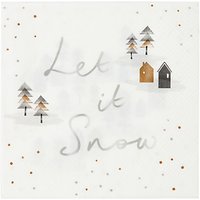 Talking Tables Let It Snow Napkins, Pack Of 20