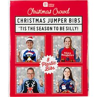 Talking Tables Christmas Jumper Bibs, Pack Of 8