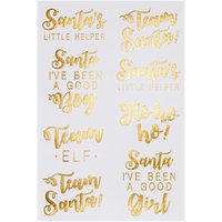 Ginger Ray Festive Temporary Tattoos, Pack Of 16