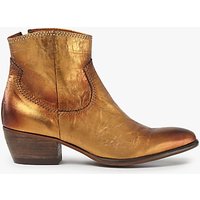 AND/OR Oro Western Ankle Boots, Gold