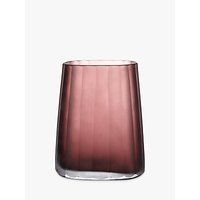 Design Project By John Lewis No.138 Wide Pleated Glass Vase, Burgundy