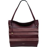 Radley Willow Striped Leather Large Tote Bag