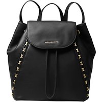 MICHAEL Michael Kors Sadie Medium Leather Backpack, Black