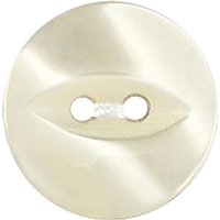 Groves Fish Eye Button, 16mm, Pack Of 5