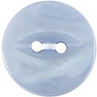 Groves Fish Eye Button, 15mm, Pack Of 6, Blue