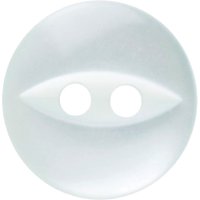 Groves Fish Eye Button, 16mm, Pack Of 6, Pale Blue