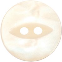 Groves Fish Eye Button, 17mm, Pack Of 5, Cream