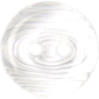 Groves Patterned Button, 12mm, Pack Of 5, Clear