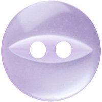 Groves Fish Eye Button, 16mm, Pack Of 6, Lilac