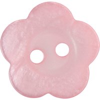 Groves Flower Button, 15mm, Pack Of 4, Pink