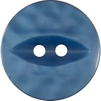 Groves Fish Eye Button, 19mm, Pack Of 5, Navy Blue