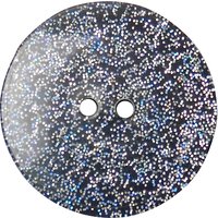 Groves Glitter Button, 22mm, Pack Of 2, Black