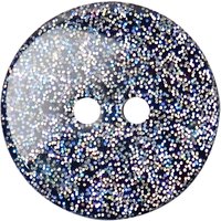 Groves Glitter Button, 17mm, Pack Of 3, Black