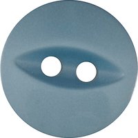 Groves Fish Eye Button, 13mm, Pack Of 8, Blue