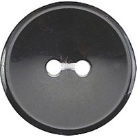 Groves Rimmed Button, 19mm, Pack Of 5, Black