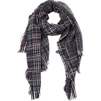 French Connection Zellar Weave Scarf, Utility Blue/Multi