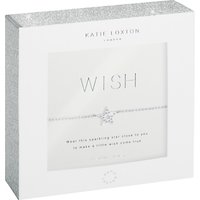 Katie Loxton Wish Star Charm Chain Bracelet, Silver