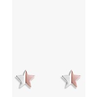 Joma Star Stud Earrings, Silver/Rose Gold