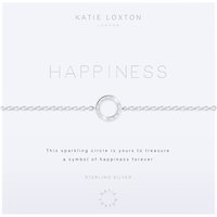 Katie Loxton Happiness Round Charm Chain Bracelet, Silver