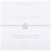 Katie Loxton Friendship Flower Chain Bracelet, Silver