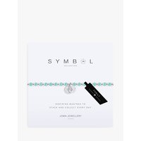 Joma Symbol Family Charm Bracelet, Aqua/Silver