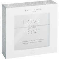 Katie Loxton Love Charm Chain Bracelet, Silver