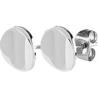 Dyrberg/Kern Flat Disc Stud Earrings, Silver