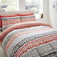 Lotta Jansdotter Follie Patterned Coral Double Bed Set