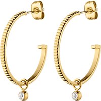 Dyrberg/Kern Swarovski Stud Hoop Earrings