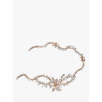 Ivory & Co. Enchanted Freshwater Pearl And Crystal Floral Hair Vine, Rose Gold