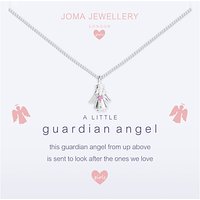 Joma Sterling Silver Plated A Little Guardian Angel Necklace, Silver