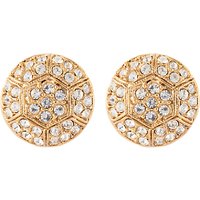 Susan Caplan Vintage 22ct Gold Plated Deco Style Swarovski Crystal Stud Earrings, Gold