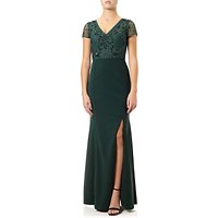 Adrianna Papell Jersey Beaded Gown, Emerald