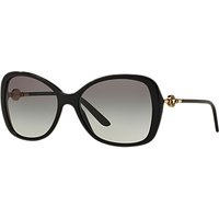 Versace VE4303 Oversized Square Sunglasses, Black/Grey Gradient