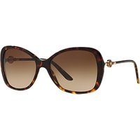 Versace VE4303 Oversized Square Sunglasses, Tortoise/Brown Gradient