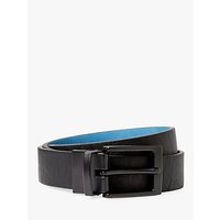 Kin By John Lewis Reversible Leather Belt, Black/Blue