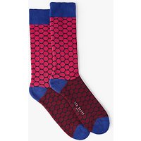 Ted Baker Divvet Golf Ball Pattern Socks, One Size, Pink