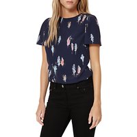 Damsel In A Dress Feather Brights Top, Navy/Multi